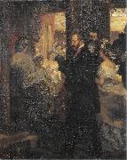 Adolph von Menzel Im Opernhaus oil